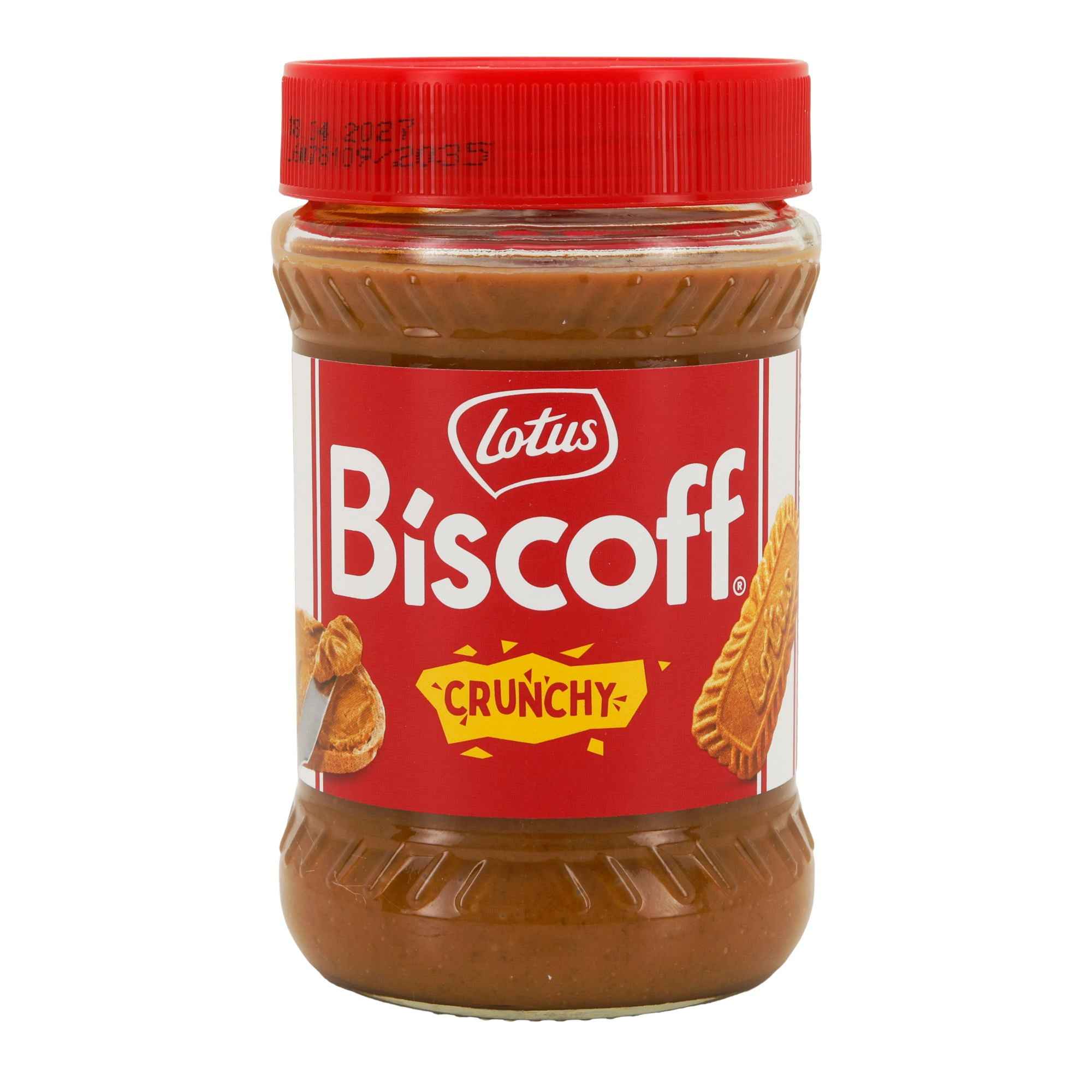 Lotus Biscoff Crunchy Brotaufstrich | Karamellkeks-Aufstrich mit Stückchen | Vegan | 380 g